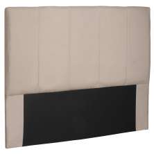 Cabeceira Decorativa Queen Size 1,60M Erza Suede Bege G63 - Gran Belo