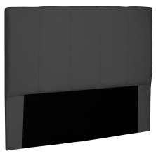 Cabeceira Decorativa Queen Size 1,60M Erza Suede Preto G63 - Gran Belo