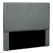 Cabeceira Decorativa Queen Size 1,60M Erza Veludo Cinza G63 - Gran Belo