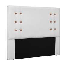 Cabeceira Decorativa Queen Size 1,60M Kors PU Branco G63 - Gran Belo