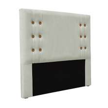Cabeceira Decorativa Queen Size 1,60M Kors Veludo Prata G63 - Gran Belo
