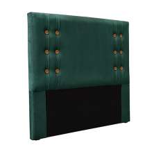 Cabeceira Decorativa Queen Size 1,60M Kors Veludo Verde Floresta G63 - Gran Belo
