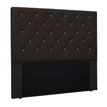 Cabeceira Decorativa Queen Size 1,60M Tàzio PU Marrom G63 - Gran Belo