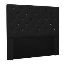 Cabeceira Decorativa Queen Size 1,60M Tàzio PU Preto G63 - Gran Belo