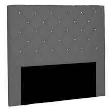 Cabeceira Decorativa Queen Size 1,60M Tàzio Suede Cinza G63 - Gran Belo