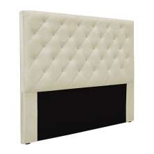 Cabeceira Decorativa Queen Size 1,60M Tàzio Veludo Bege G63 - Gran Belo