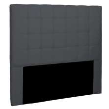 Cabeceira Decorativa Queen Size 1,60M Tropea Suede Cinza G63 - Gran Belo