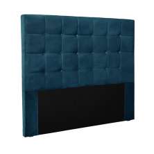 Cabeceira Decorativa Queen Size 1,60M Tropea Veludo Azul Marinho G63 - Gran Belo