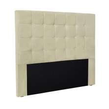 Cabeceira Decorativa Queen Size 1,60M Tropea Veludo Bege G63 - Gran Belo