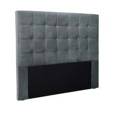 Cabeceira Decorativa Queen Size 1,60M Tropea Veludo Cinza G63 - Gran Belo