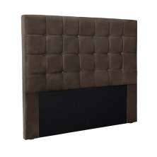 Cabeceira Decorativa Queen Size 1,60M Tropea Veludo Marrom G63 - Gran Belo