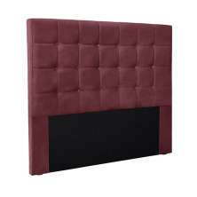 Cabeceira Decorativa Queen Size 1,60M Tropea Veludo Vinho G63 - Gran Belo
