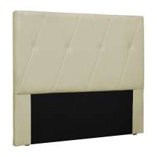 Cabeceira Decorativa Queen Size 1,60M Yves PU Marfim G63 - Gran Belo