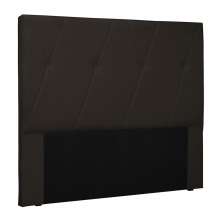 Cabeceira Decorativa Queen Size 1,60M Yves PU Marrom G63 - Gran Belo