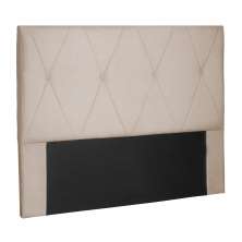 Cabeceira Decorativa Queen Size 1,60M Yves Suede Bege G63 - Gran Belo