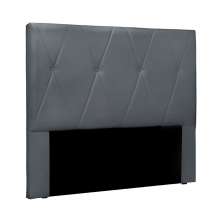 Cabeceira Decorativa Queen Size 1,60M Yves Veludo Cinza G63 - Gran Belo