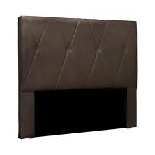 Cabeceira Decorativa Queen Size 1,60M Yves Veludo Marrom G63 - Gran Belo