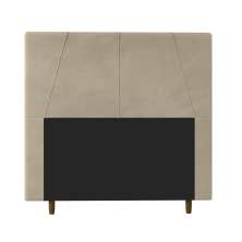 Cabeceira Decorativa Spezia King 193cm Veludo Bege G32 - Gran Belo