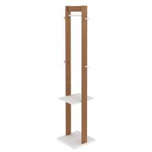 Cabideiro Grande para Quarto Sala de Estar AZ1019 MDP Amendoa/Branco G69 - Gran Belo