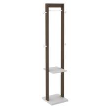 Cabideiro Grande para Quarto Sala de Estar AZ1019 MDP Nogal/Branco G69 - Gran Belo