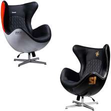 Conjunto Poltronas Decorativas Egg Chair MP4 SN 88/Lotus 12 G53 - Gran Belo