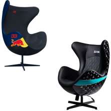 Conjunto Poltronas Decorativas Egg Chair RB Nº33/Hamilton Nº44 G53 - Gran Belo