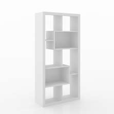 Estante Aberta Escritório Sala de Estar Home Ofice E1712 MDP Branco G69 - Gran Belo