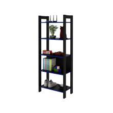 Estante para Escritório Home Office Gamer ME4166 MDP Preto/Azul G69 - Gran Belo
