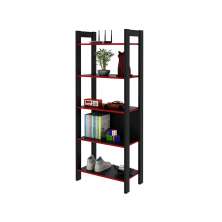 Estante para Escritório Home Office Gamer ME4166 MDP Preto/Vermelho G69 - Gran Belo
