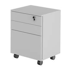 Gaveteiro com Chave para Escritório Home Office ME4148 MDP Branco G69 - Gran Belo