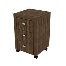 Gaveteiro para Escritório Home Office ME4108 MDP Nogal G69 - Gran Belo