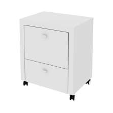 Gaveteiro para Escritório Home Office ME4112 MDP Branco G69 - Gran Belo