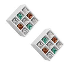 Kit 02 Nichos Porta Toalhas 09 Lugares 40x40cm Branco G01 - Gran Belo