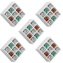 Kit 05 Nichos Porta Toalhas 09 Lugares 40x40cm Branco G01 - Gran Belo