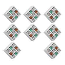 Kit 08 Nichos Porta Toalhas 09 Lugares 40x40cm Branco G01 - Gran Belo