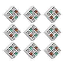 Kit 09 Nichos Porta Toalhas 09 Lugares 40x40cm Branco G01 - Gran Belo