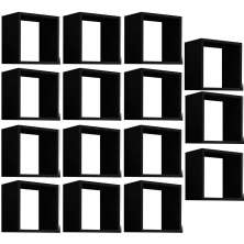 Kit 15 Nichos Organizador 30x30cm Preto G01 - Gran Belo