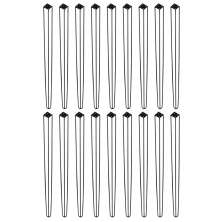 Kit 18 Pés de Metal 90 CM Hairpin Legs Aparador e Mesa de Canto Preto G41