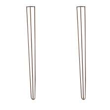 Kit 2 Pés de Metal 90 CM Hairpin Legs Aparador e Mesa de Canto Bronze G41