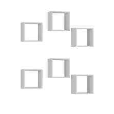 Kit 6 Nichos Organizador 30x30cm Branco G01 - Gran Belo