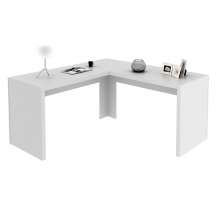 Mesa Angular para Escritório Home Office ME4116 MDP Branco G69 - Gran Belo