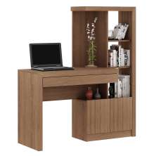 Mesa Conjunto para Escritório Home Office ME4143 MDP Amendoa G69 - Gran Belo