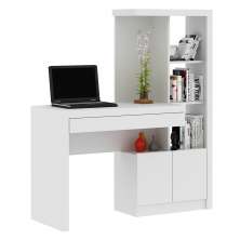Mesa Conjunto para Escritório Home Office ME4143 MDP Branco G69 - Gran Belo