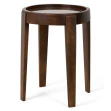 Mesa Lateral Decorativa Para Sala de Estar Peaky 49x65 Canela G04 - Gran Belo
