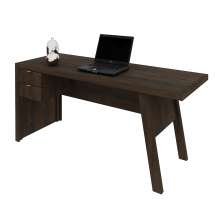Mesa com 2 Gavetas para Escritório Home Office ME4122 MDP Rustico G69 - Gran Belo