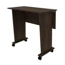 Mesa com rodizio para Escritório Home Office ME4117 MDP Rustico G69 - Gran Belo