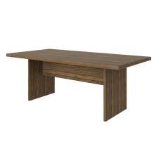 Mesa de Reunião para Escritório Home Office ME4119 MDP Nogal G69 - Gran Belo