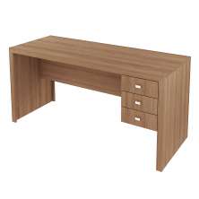 Mesa para Escritório Home Office ME4113 MDP Amendoa G69 - Gran Belo