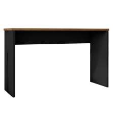 Mesa para Escritório Home Office Sem Gaveta Emma Preto Texturizado/Freijó G47 - Gran Belo