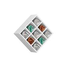 Nicho Porta Toalhas 09 Lugares 40x40cm Branco G01 - Gran Belo